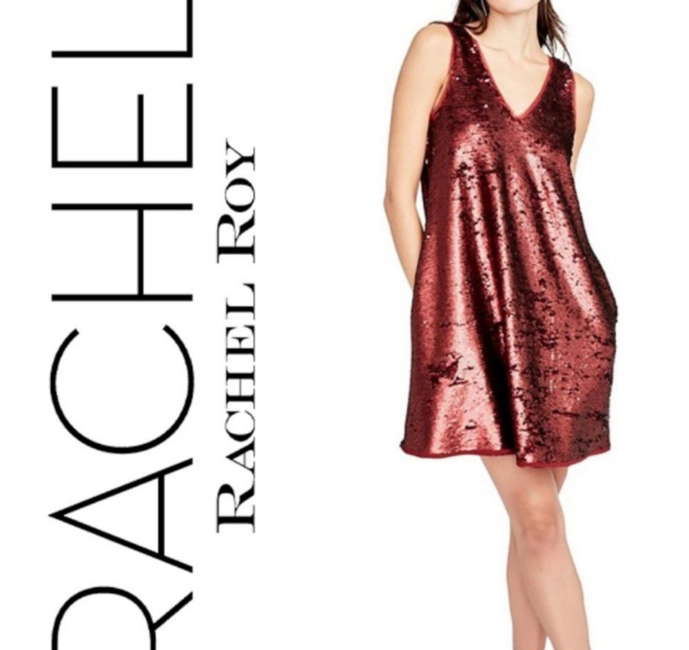 Rachel Roy Allover Sequinned Mini Dress